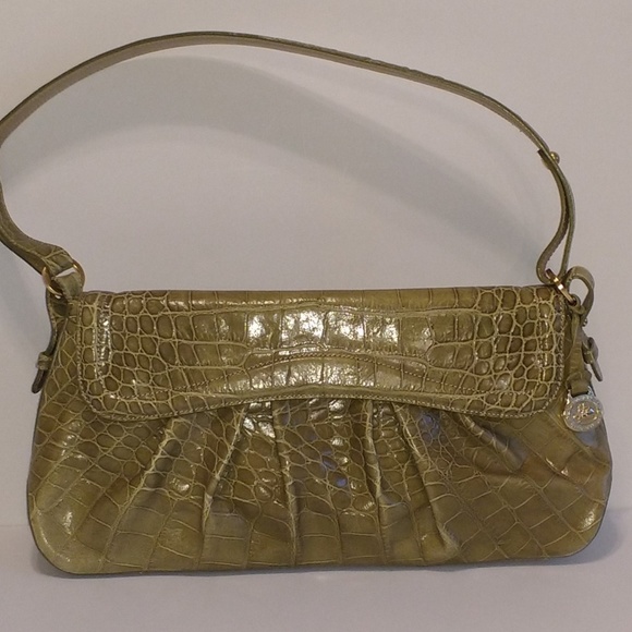 Brahmin Handbags - Brahmin Crocodile Embossed Leather Shoulder Bag
